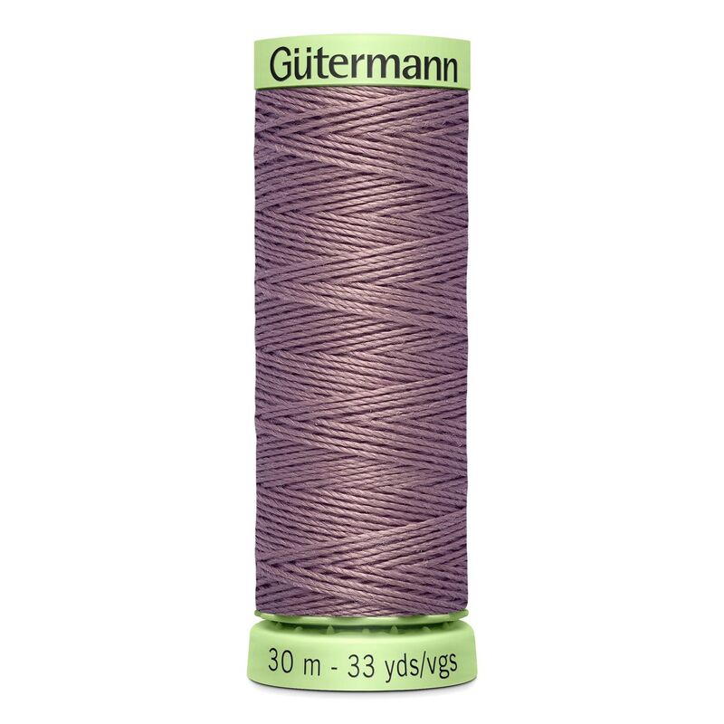 Gutermann Top Stitch Thread #126 DARK TAUPE 30m Spool High Lustre, Bold Sewing