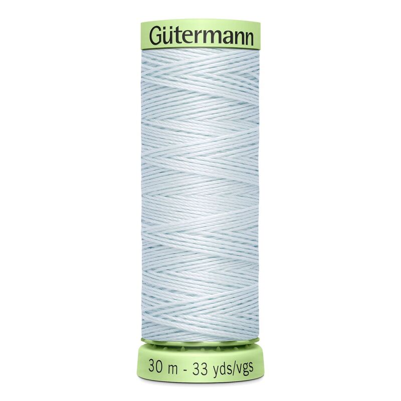 Gutermann Top Stitch Thread #193 ULTRA PALE BLUE 30m Spool High Lustre, Bold Sewing