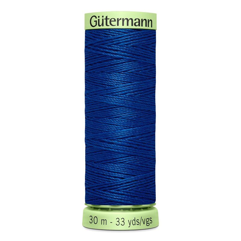 Gutermann Top Stitch Thread #214 DARK DENIM 30m Spool High Lustre, Bold Sewing