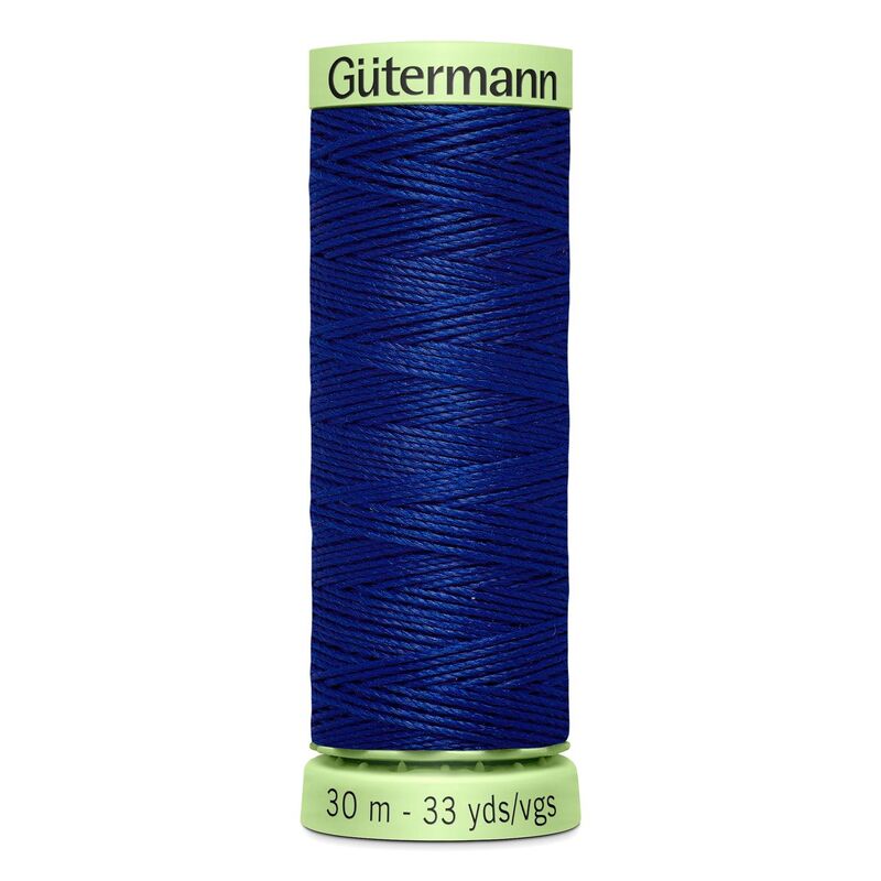Gutermann Top Stitch Thread #232 DARK ROYAL BLUE 30m Spool High Lustre, Bold Sewing