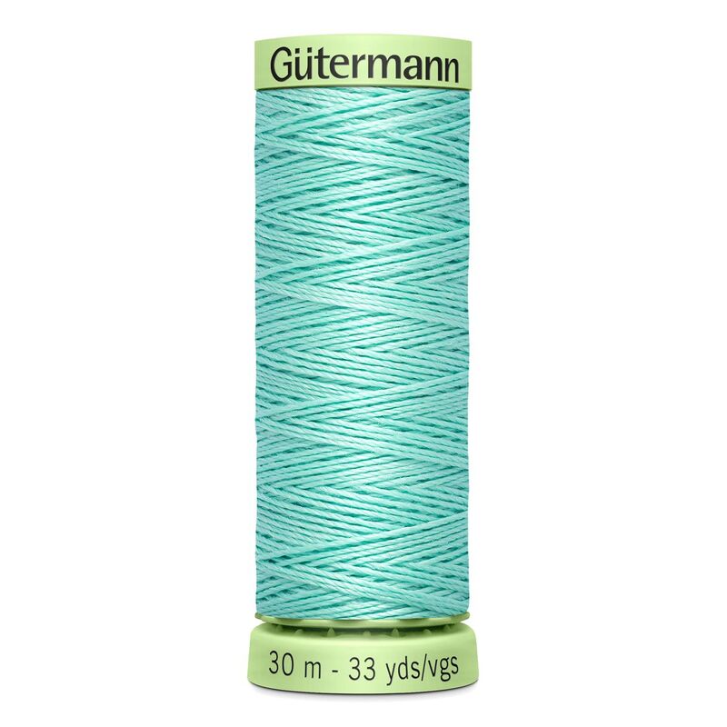 Gutermann Top Stitch Thread #234 CELESTE GREEN 30m Spool High Lustre, Bold Sewing