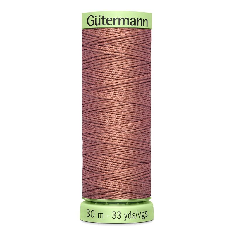 Gutermann Top Stitch Thread #245 SANDLEWOOD 30m Spool High Lustre, Bold Sewing