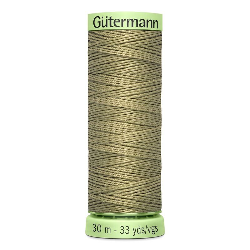 Gutermann Top Stitch Thread #258 LIGHT OAK BROWN 30m Spool High Lustre, Bold Sewing