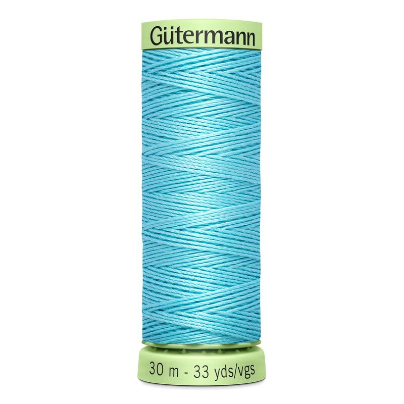 Gutermann Top Stitch Thread #28 SKY BLUE 30m Spool High Lustre, Bold Sewing
