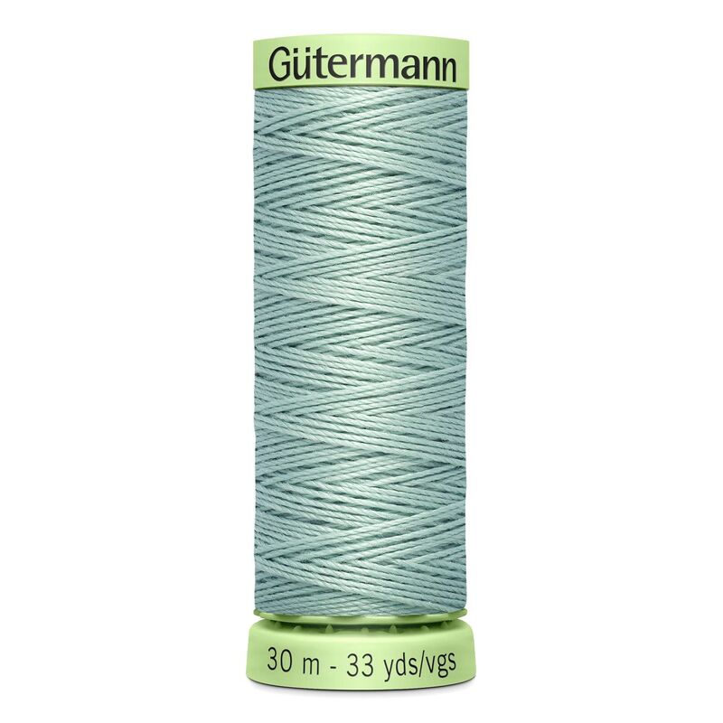 Gutermann Top Stitch Thread #297 LIGHT SEA GREEN 30m Spool High Lustre, Bold Sewing
