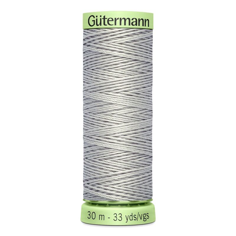 Gutermann Top Stitch Thread #38 LIGHT GREY 30m Spool High Lustre, Bold Sewing