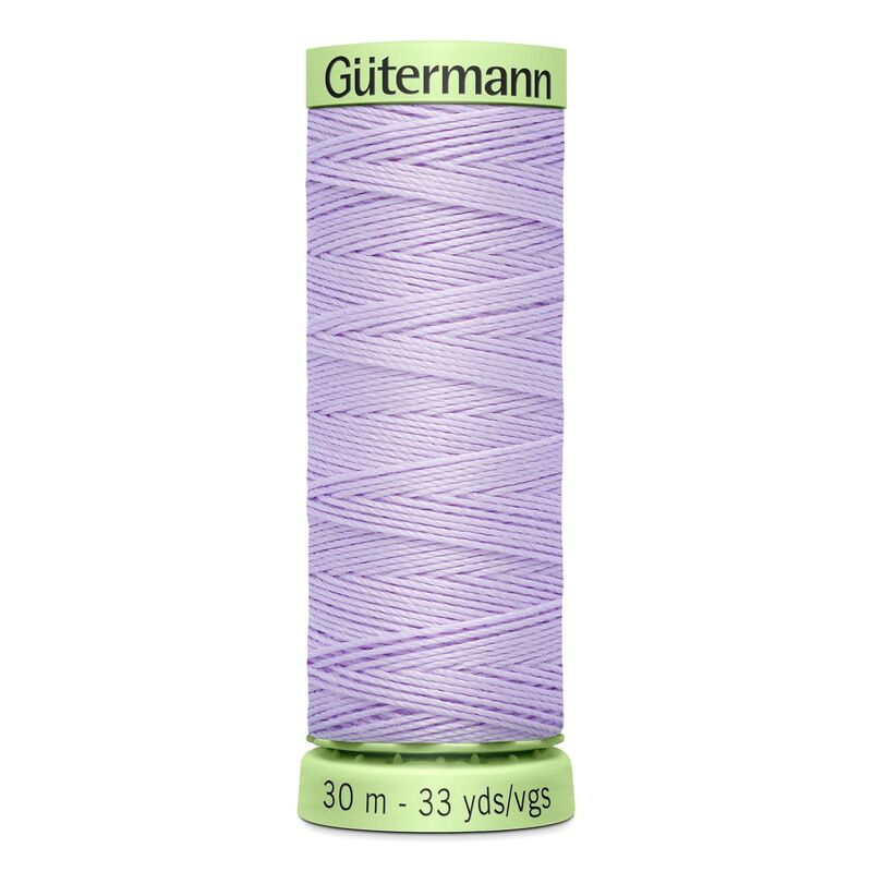 Gutermann Top Stitch Thread #442 LAVENDER 30m Spool High Lustre, Bold Sewing