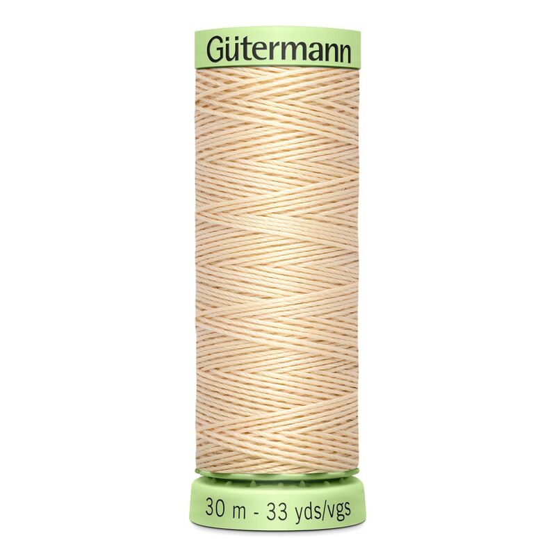 Gutermann Top Stitch Thread #5 FLESH 30m Spool High Lustre, Bold Sewing