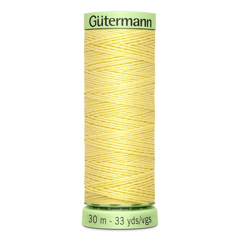 Gutermann Top Stitch Thread #578 LIGHT YELLOW 30m Spool High Lustre, Bold Sewing