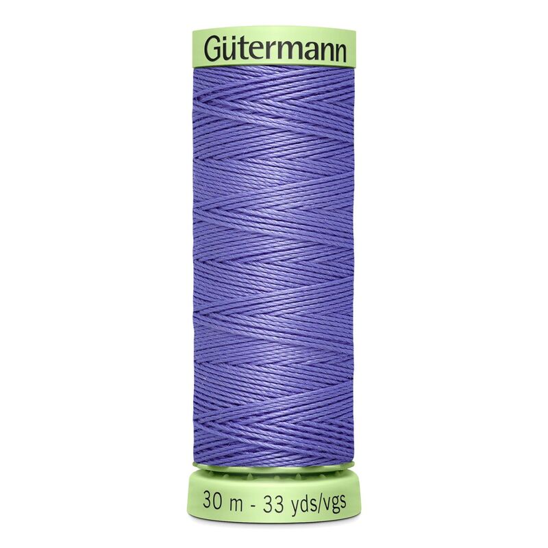 Gutermann Top Stitch Thread #631 MEDIUM LILAC 30m Spool High Lustre, Bold Sewing