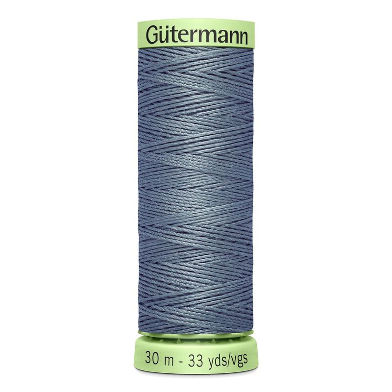Gutermann Top Stitch Thread #788 GREY 30m Spool High Lustre, Bold Sewing