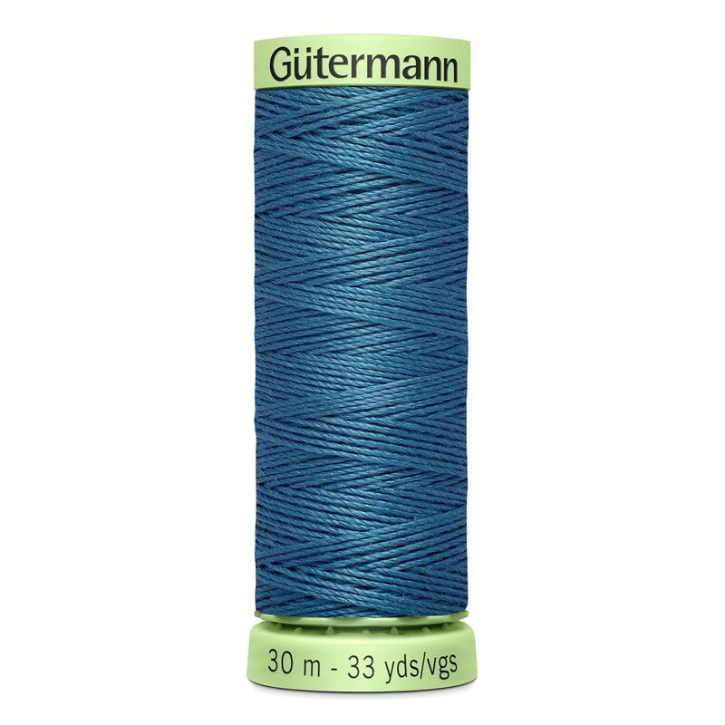 Gutermann Top Stitch Thread #903 BLUE GREY 30m Spool High Lustre, Bold Sewing