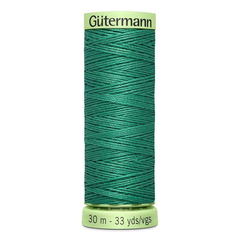 Gutermann Top Stitch Thread #925 DARK AQUAMARINE 30m Spool High Lustre, Bold Sewing