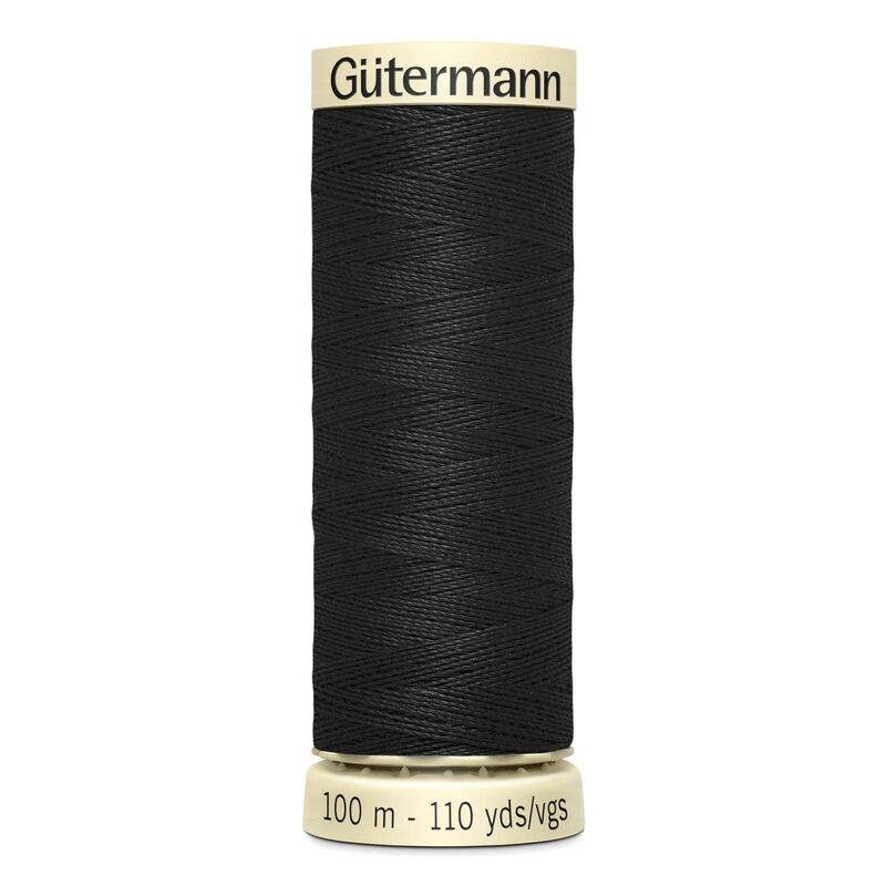 Gutermann Sew-all Thread 100m #000 BLACK, 100% Polyester