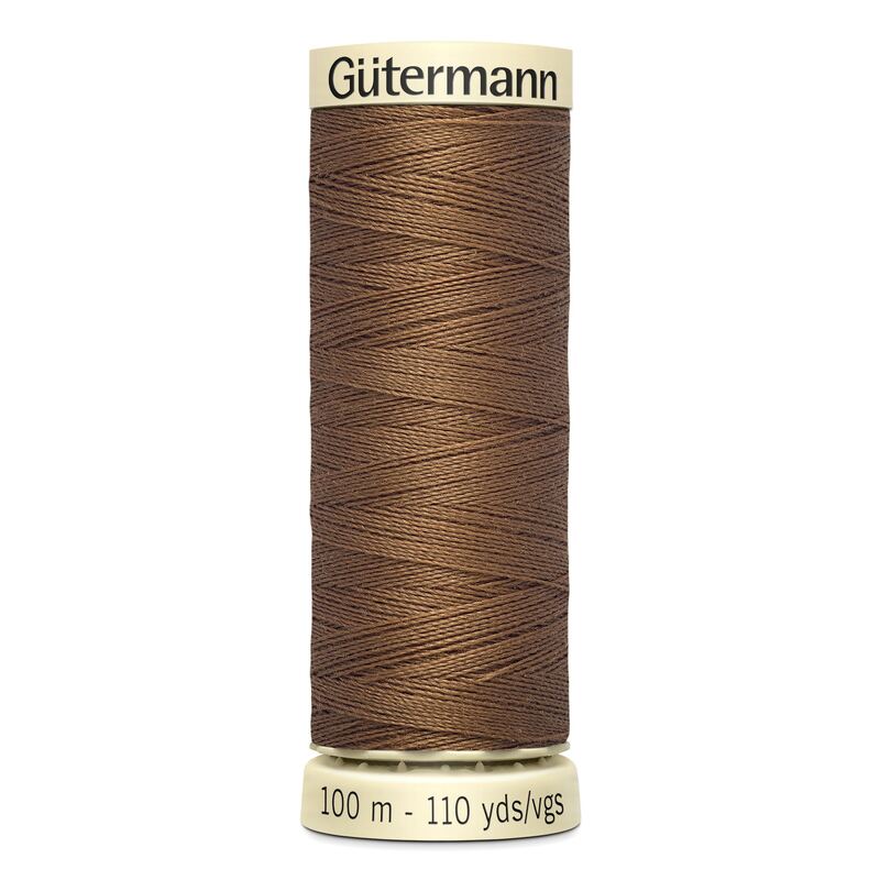 Gutermann Sew-all Thread 100m #124 LIGHT BROWN, 100% Polyester