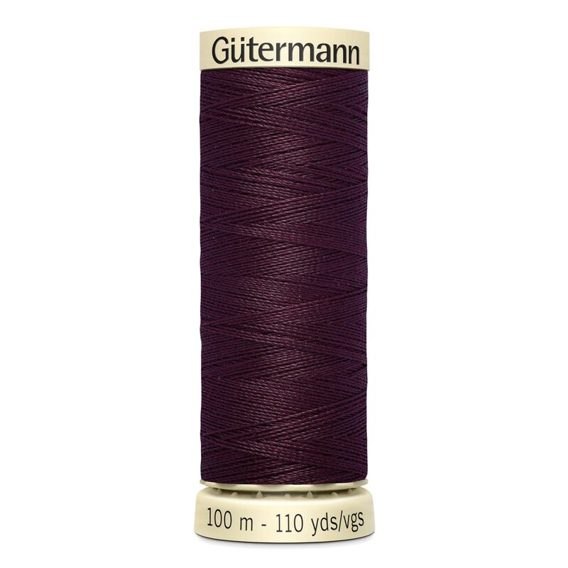 Gutermann Sew-all Thread 100m #130 DARK BURGUNDY, 100% Polyester
