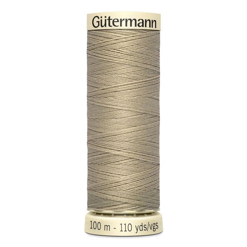 Gutermann Sew-all Thread 100m #131 LIGHT MOCHA BEIGE, 100% Polyester