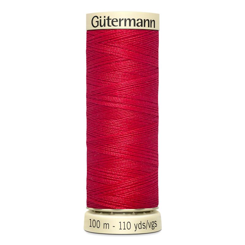 Gutermann Sew-all Thread 100m #156 BRIGHT RED, 100% Polyester
