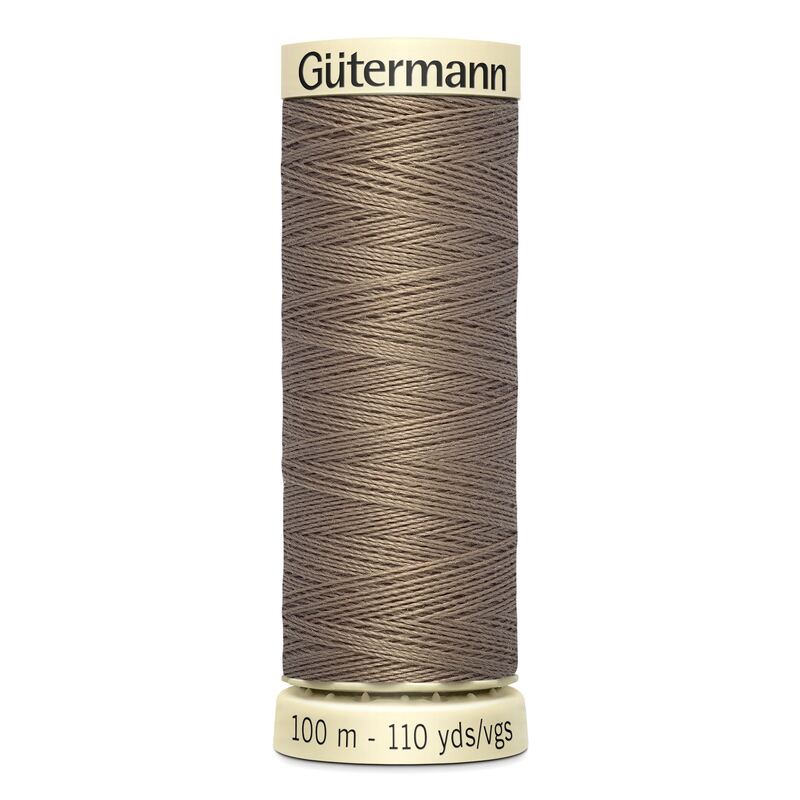 Gutermann Sew-all Thread 100m #160 LATTE BROWN, 100% Polyester