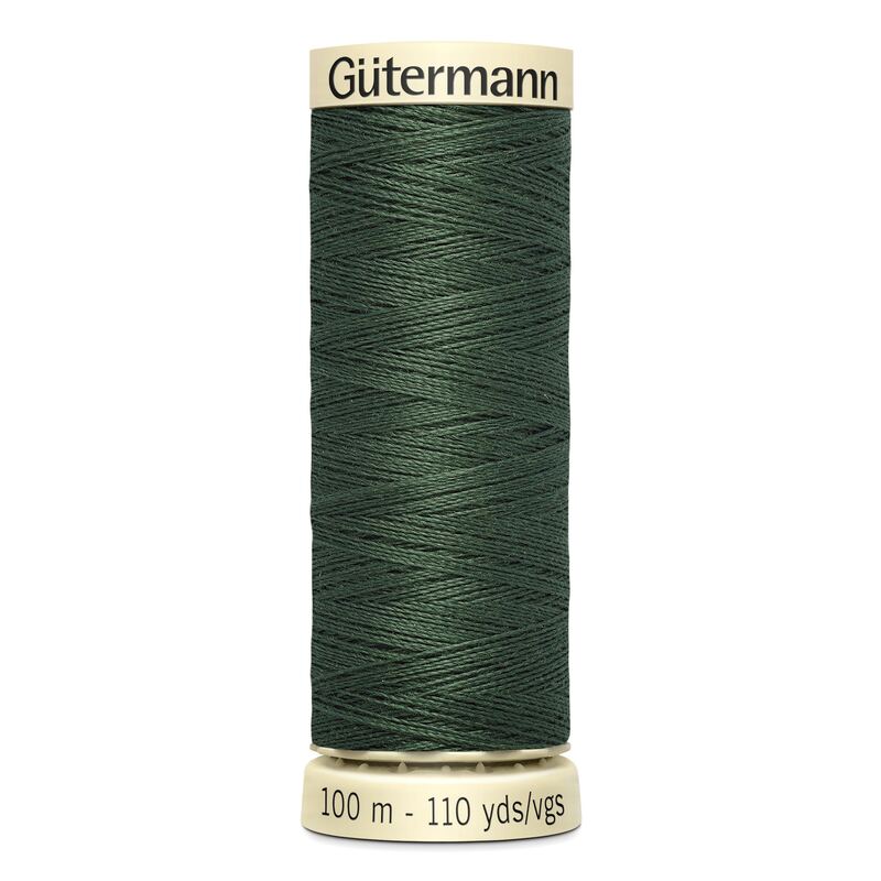 Gutermann Sew-all Thread 100m #164 MID KHAKI GREEN, 100% Polyester