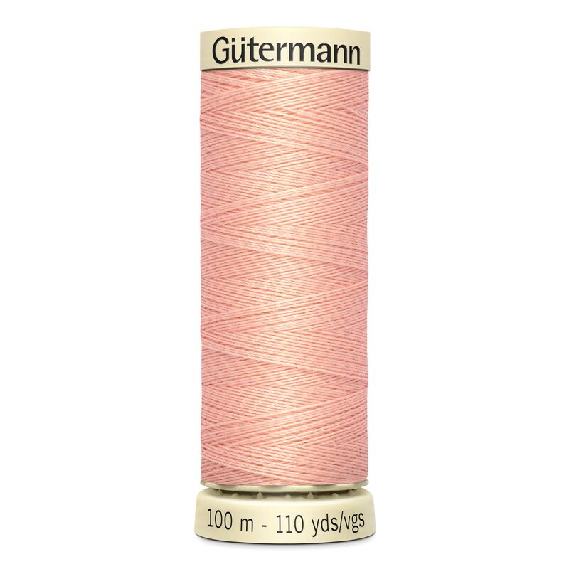 Gutermann Sew-all Thread 100m #165 PEACH, 100% Polyester