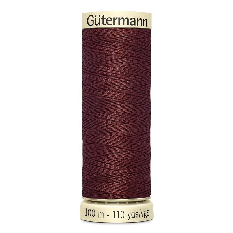 Gutermann Sew-all Thread 100m #174 WINE, 100% Polyester