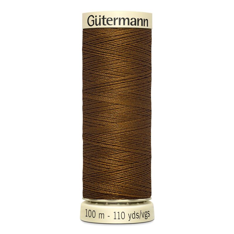 Gutermann Sew-all Thread 100m #19 BRONZE BROWN, 100% Polyester