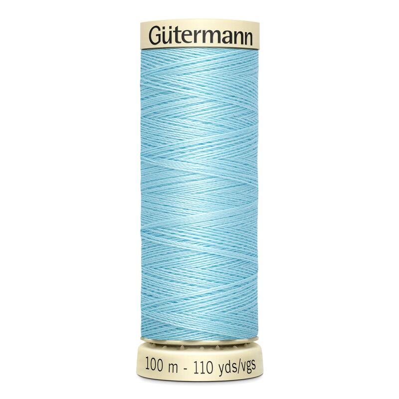 Gutermann Sew-all Thread 100m #195 PALE BLUE, 100% Polyester