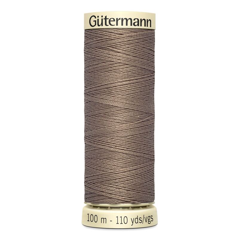 Gutermann Sew-all Thread 100m #199 LATTE BROWN, 100% Polyester