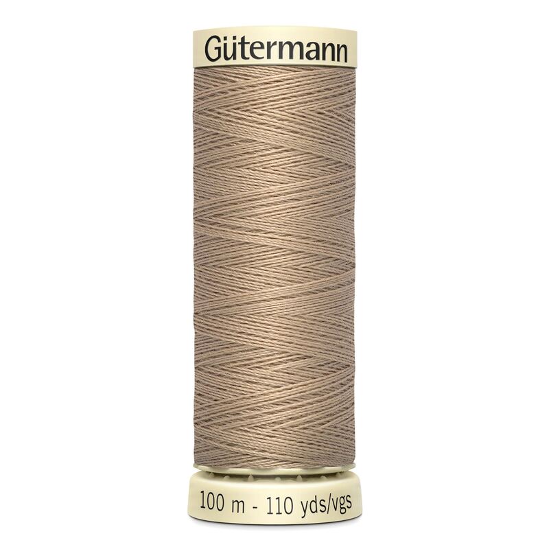 Gutermann Sew-all Thread 100m #215 LIGHT MOCHA BEIGE, 100% Polyester