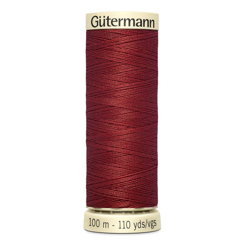 Gutermann Sew-all Thread 100m #221 DARK RED BROWN