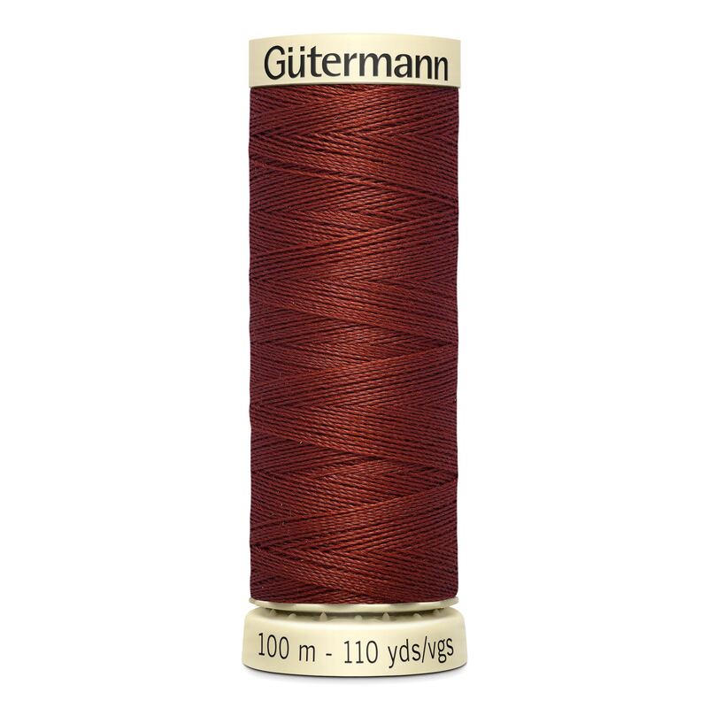 Gutermann Sew-all Thread 100m #227 DARK TERRA COTTA RED, 100% Polyester