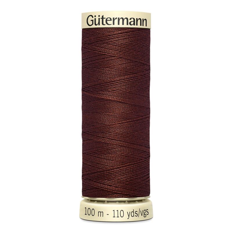 Gutermann Sew-all Thread 100m #230 RED EARTH BROWN, 100% Polyester