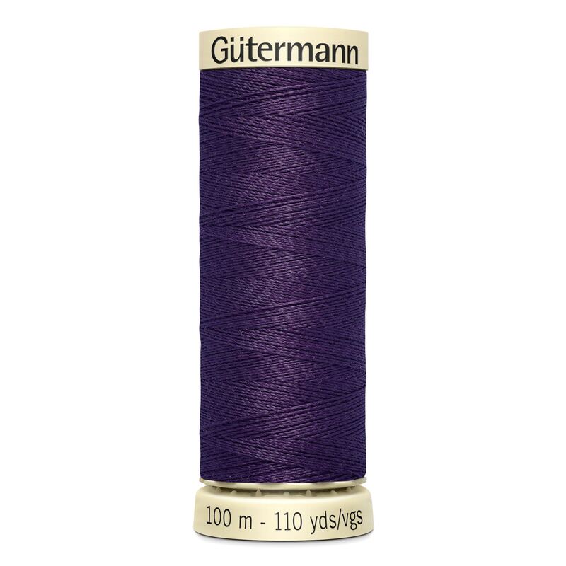 Gutermann Sew-all Thread 100m #257 DEEP PURPLE, 100% Polyester