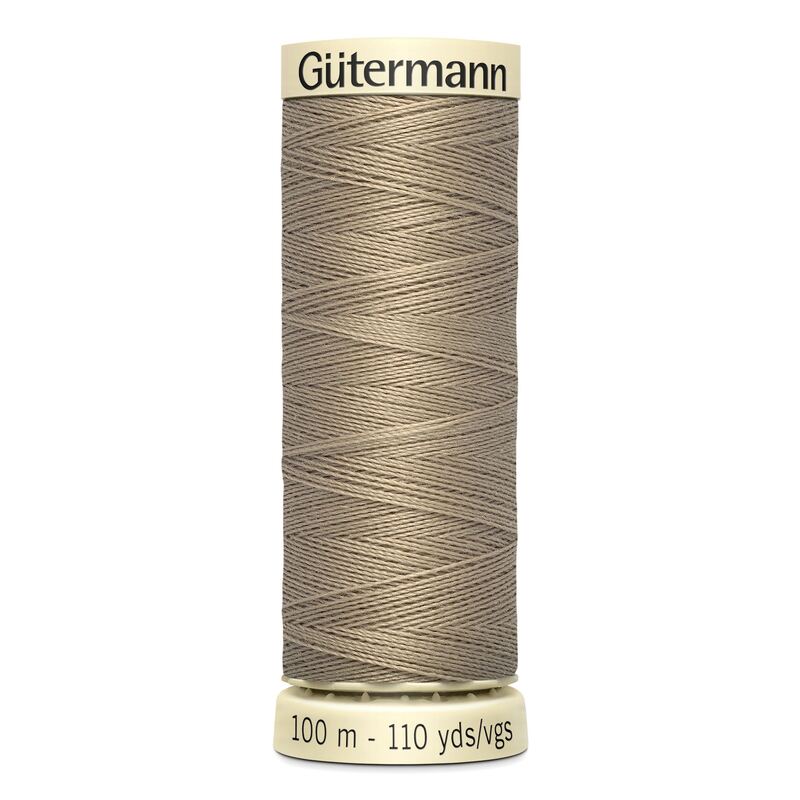 Gutermann Sew-all Thread 100m #263 LIGHT MOCHA BROWN, 100% Polyester