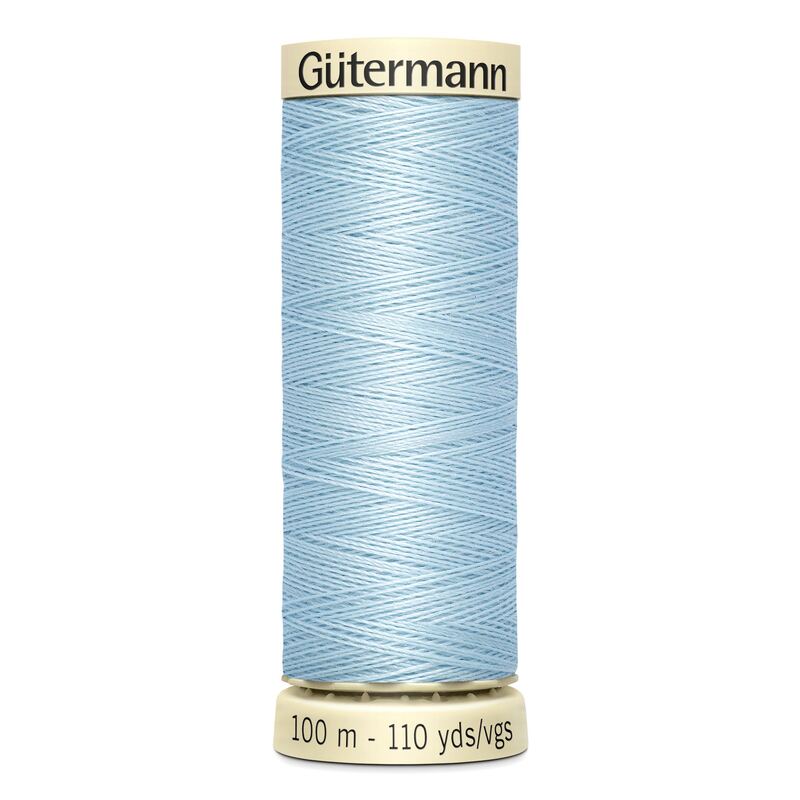 Gutermann Sew-all Thread 100m #276 PALE BLUE, 100% Polyester