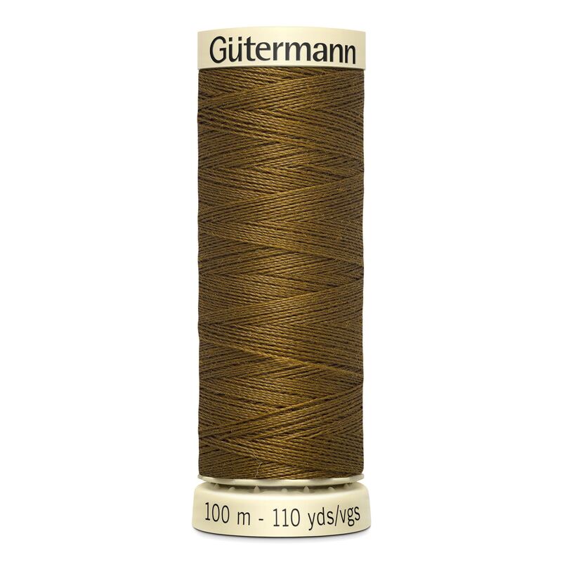 Gutermann Sew-all Thread 100m #288 MID BROWN, 100% Polyester