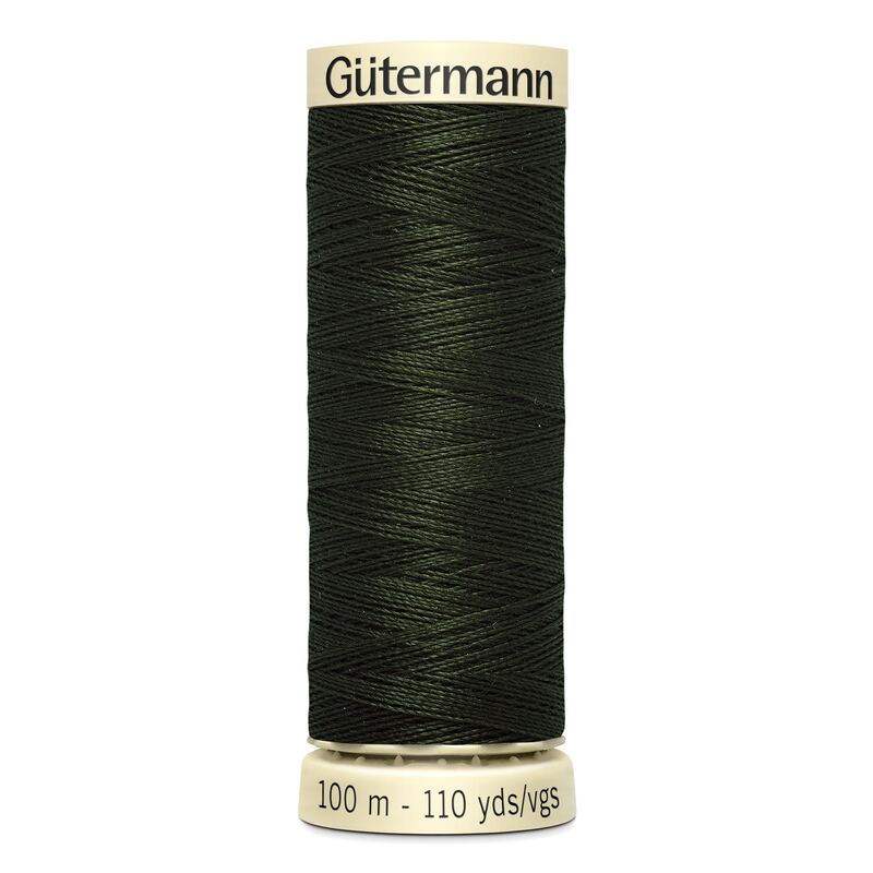 Gutermann Sew-all Thread 100m #304 BLACK GREEN, 100% Polyester