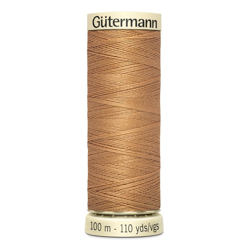 Gutermann Sew-all Thread 100m #307 LATTE TAN, 100% Polyester