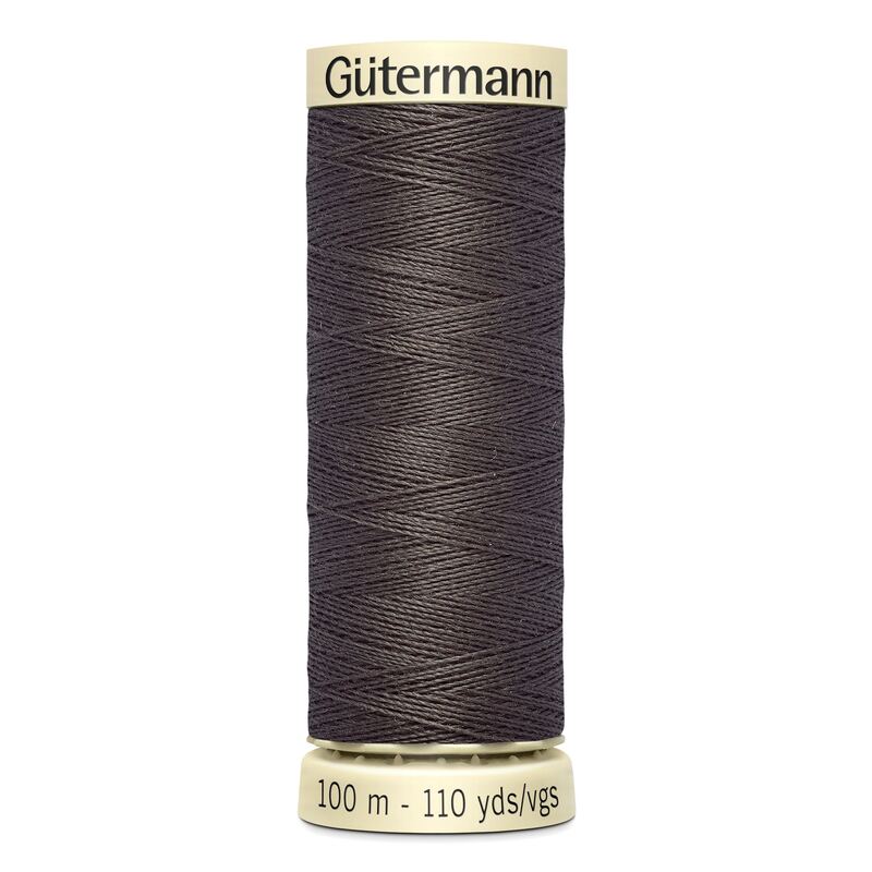 Gutermann Sew-all Thread 100m #308 VERY DARK BROWN, 100% Polyester
