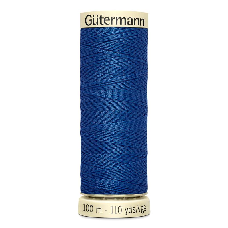 Gutermann Sew-all Thread 100m #312 VERY DARK CORNFLOWER BLUE, 100% Polyester