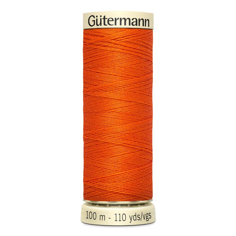 Gutermann Sew-all Thread 100m #351 DEEP ORANGE, 100% Polyester