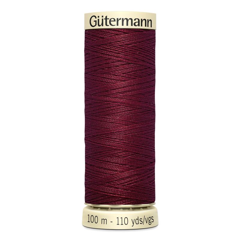 Gutermann Sew-all Thread 100m #368 VERY DARK GARNET, 100% Polyester