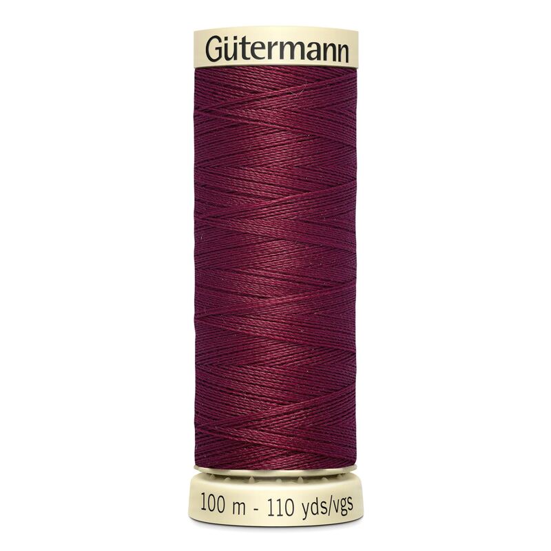 Gutermann Sew-all Thread 100m #375 BURGUNDY, 100% Polyester