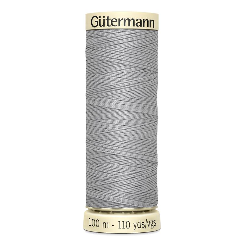 Gutermann Sew-all Thread 100m #38 LIGHT GREY, 100% Polyester