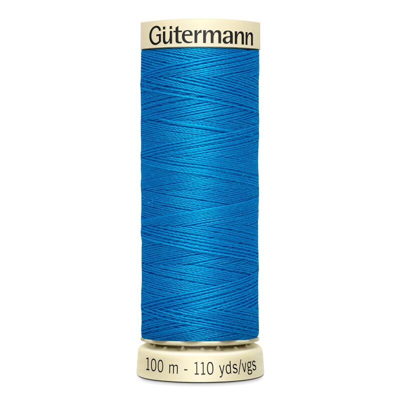 Gutermann Sew-all Thread 100m #386 CARIBBEAN BLUE, 100% Polyester