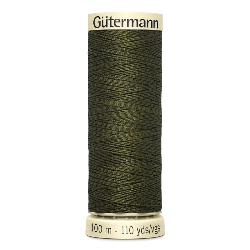 Gutermann Sew-all Thread 100m #399 DARK AVOCADO GREEN, 100% Polyester