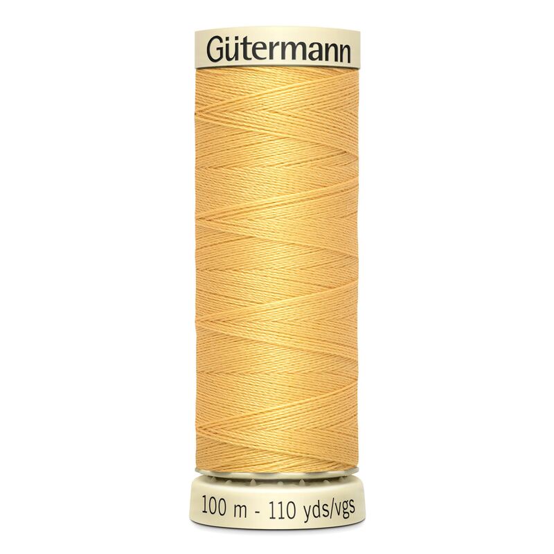 Gutermann Sew-all Thread 100m #415 PALE GOLD, 100% Polyester