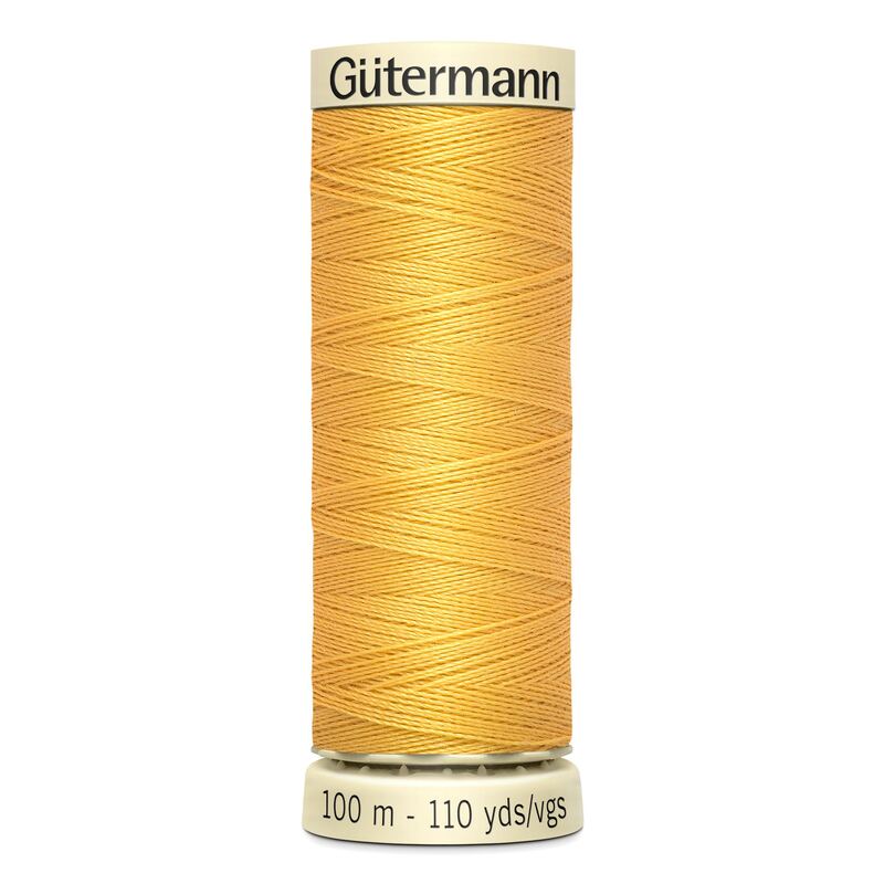 Gutermann Sew-all Thread 100m #416 DARK STRAW YELLOW, 100% Polyester