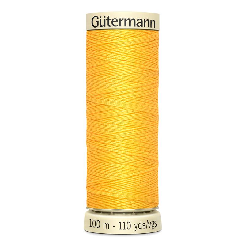 Gutermann Sew-all Thread 100m #417 YELLOW, 100% Polyester